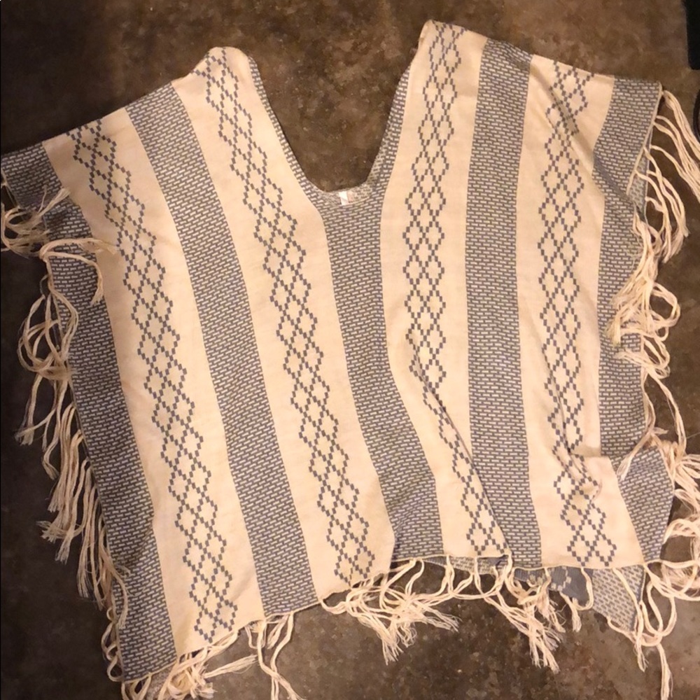 Fringe poncho